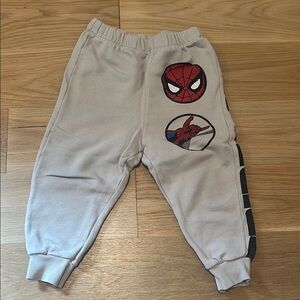 Zara Kids Spider-Man Joggers - Beige